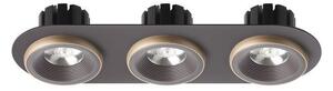 SHARM R III zápustná hnědá/perleťová zlatá 230V LED 3x10W 24° 3000K - RED - DESIGN RENDL