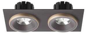 SHARM SQ II zápustná hnědá/perleťová zlatá 230V LED 2x10W 24° 3000K - RED - DESIGN RENDL