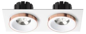 RED R13255 SHARM SQ II zápustná bílá měď 230V LED 2x10W 24° 3000K - RED - DESIGN RENDL
