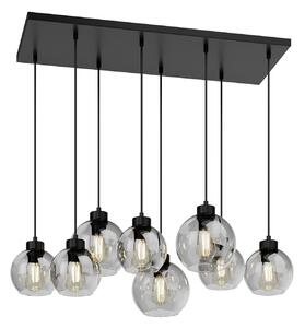Závěsná svítidlo TK Lighting, Cubus, stmívatelné, Šedá, Obývací pokoj, Sklo, Moderní