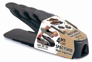 Prosperplast Sada 4 ks organizérů na boty SHOES antracit