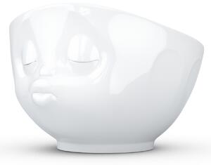 Porcelánová líbající miska, bílá ,500 ml, 58products