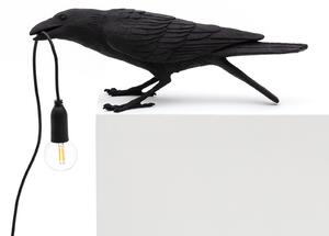 Stolní lampa SELETTI, Bird Lamp, Černá, Obývací pokoj, Plast, Design