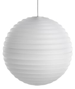 Závěsná svítidlo Tom Dixon, Press Sphere, stmívatelné, Bílá, Obývací pokoj, Sklo, Design