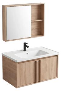 Sada Koupelnového Nábytku S Umyvadlem Rea Gama T25023 Bxm 80Cm Béový