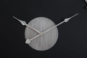 Černé kovové nástěnné hodiny Mauro Ferretti Russo, 60 cm