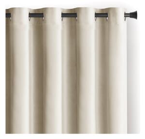 Béžový sametový dimout závěs 140x270 cm Eyelets – Restilo