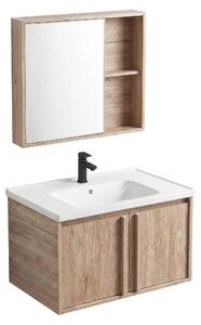 Sada Koupelnového Nábytku S Umyvadlem Rea Gama T25023 Qhm 60Cm Béová, Hndá