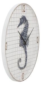 Modro-bílé kovové nástěnné hodiny Mauro Ferretti Ternana, 55,5 cm