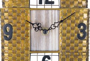 Zlaté kovové nástěnné hodiny Mauro Ferretti Furlan, 78 cm
