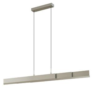Závěsná svítidlo Lucande, Torven, stmívatelné, Metalická, Obývací pokoj, Kov, Moderní