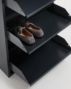 ODE 5 botník - kovová skříňka na boty černá
