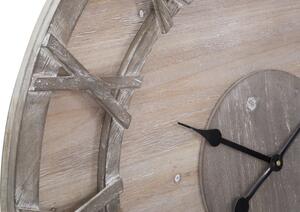 Hnědé MDF nástěnné hodiny Mauro Ferretti Peralta, 80 cm