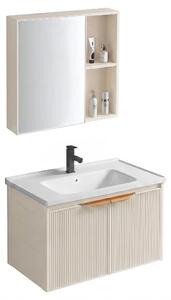 Sada Koupelnového Nábytku S Umyvadlem Rea Aa18 Mario 60Cm Béový