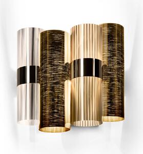 Nástěnná Svítidla Slamp, La Lollo, stmívatelné, Zlatá / mosazná, Obývací pokoj, Plast, Design