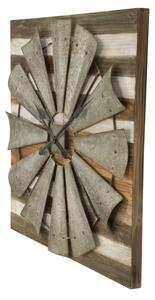Hnědé dřevěné nástěnné hodiny Mauro Ferretti Maita, 80 cm