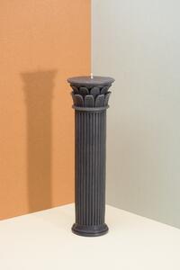 Dekorativní svíčka tmavě šedá 30,5cm Hestia Column