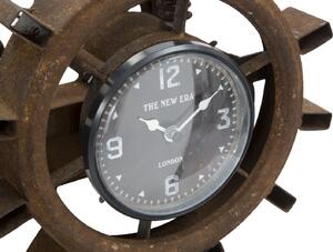 Rezavé kovové stolní hodiny Mauro Ferretti Risio, 23 cm