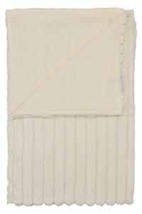 Krémová deka z mikroplyše 130x170 cm Cosy Ribbed – Catherine Lansfield