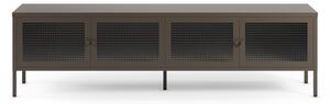 Šedý kovový TV stolek 160x50x35 cm Layna – Marckeric