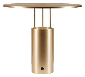 Stolní lampa Piet Hein, Tempel280, stmívatelné, Zlatá / mosazná, Ložnice, Hliník, Design