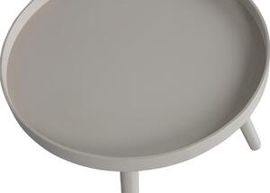 Hoorns Šedo béžový jasanový konferenční stolek Aisha 41 cm