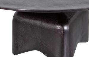 Hoorns Černý kovový konferenční stolek Fuse 75 cm