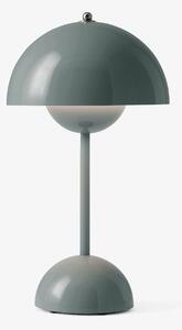 Stolní lampa &Tradition, Flowerpot VP9, stmívatelné, Šedá, Obývací pokoj, Plast, Design