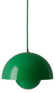 Závěsná svítidlo &Tradition, Flowerpot VP1, stmívatelné, Zelená, Obývací pokoj, Kov, Design
