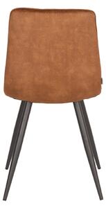 Okrová sametová jídelní židle LABEL51 Tajla