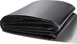 VEVOR jezírková fólie, 10 x 15 stop, tlouka 45 mm, pruná jezírková fólie z materiálu EPDM, snadno ezatelná podloka pro jezírka s rybami nebo koi, vodní prvky, podstavce vodopád, fontány, vodní zahrady, erná barva