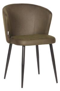 LABEL51 Jídelní židle Dining chair Wave - Army green - Microfiber