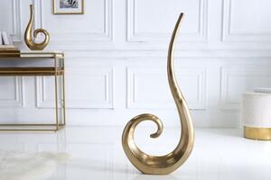 Zlatá váza Wave 106 cm