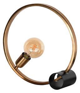 Zlatá kovová stolní lampa LABEL51 Cartem