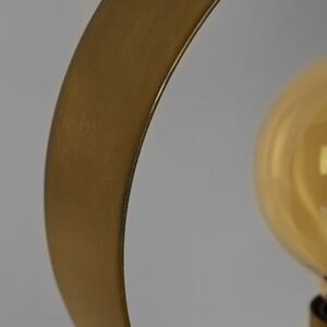 Černo-zlatá kovová stolní lampa LABEL51 Matt