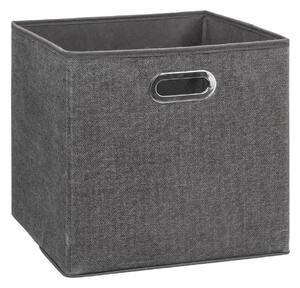 DekorStyle Úložný textilní box FATIM 31 cm tmavě šedý