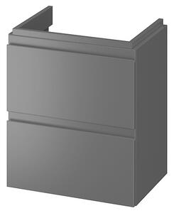 Cersanit Moduo Slim, závěsná umyvadlová skříňka 60x38x57 cm, antracitová matná, S590-076-DSM