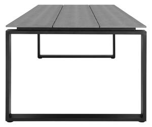Hliníkový zahradní stůl Colirade 205x100 cm, černá/šedá