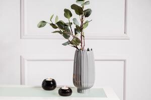 Altom Šedá porcelánová váza na květiny Rozměry: 9,5 x 9,5 x 19 cm