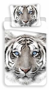 Jerry Fabrics povlečení bavlna fototisk White Tygr 140x200+70x90 cm