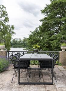 Nordic Experience Hliníkový zahradní stůl Colirade 205x100 cm, černá/šedá