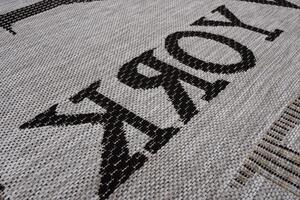 Kusový koberec Sisal MELISSA KH79A Londýn Paříž šedý Rozměr: 160x230 cm