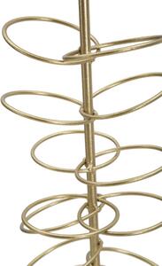 Zlatý stojan na svíčku Mauro Ferretti Rodol, 14x13x46 cm