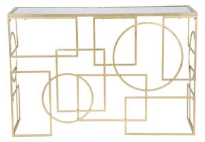 Mauro Ferretti Zlatý konzolový stolek Ferretti Marry, 120x41x81 cm