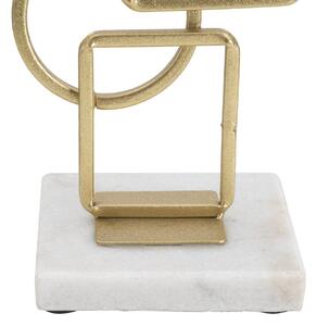 Zlatý stojan na svíčku Mauro Ferretti Marry, 13x10x31,5 cm