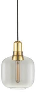 Závěsná svítidlo Normann Copenhagen, Šedá, Obývací pokoj, Sklo