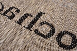 Makro Abra Kusový koberec Sisal MELISSA KF88A Kafe Popisy hnědý béžový Rozměr: 200x290 cm