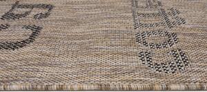 Makro Abra Kusový koberec Sisal MELISSA KF88A Kafe Popisy hnědý béžový Rozměr: 160x230 cm