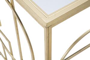 Zlatý konzolový stolek Ferretti Marry, 120x41x81 cm