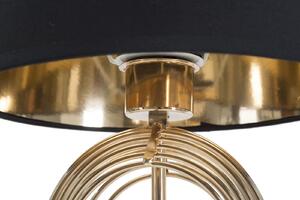 Stolní lampa Mauro Ferretti Diam, 24x44 cm, zlatá/černá